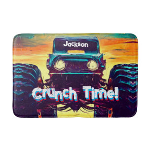 Cool Monster Truck  Crunch Time Bath Mat
