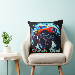 Cool Monster Truck  Crunch Time Cushion