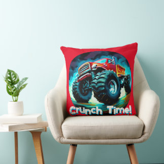 Cool Monster Truck  Crunch Time Cushion