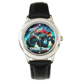 Cool Monster Truck Crunch Time Watch