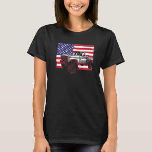 Cool Monster Truck For Men Women Kids Patriotic 4t T-Shirt