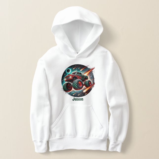 Cool Monster truck lovers add name  (Laydown)