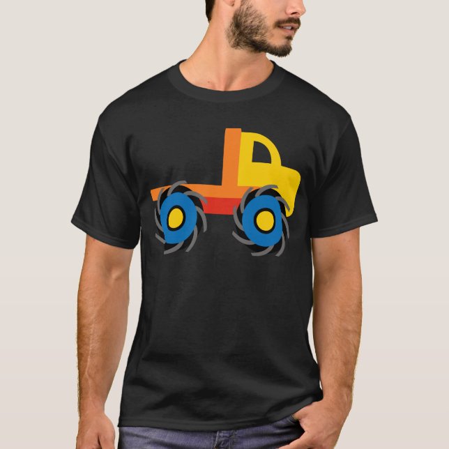 Cool Monster Truck Tshirts Kids Adults Sizes (Front)