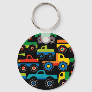 Cool Monsters Trucks Transportation Gifts for Boys Key Ring