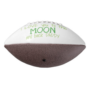 Cool Moon and Back Dad Football Personalise American Football