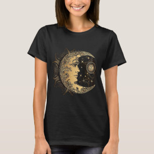 Cool Moon Watching Time Art Graphic Artistic  T-Shirt