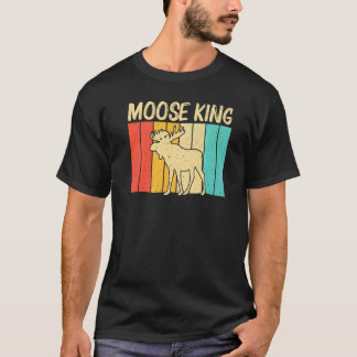 Cool Moose For Men Boys Moose Deer Bull Elk T-Shirt