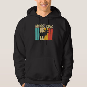 Cool Moose For Men Dad Moose Alaska Moose Elk Hunt Hoodie