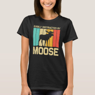Cool Moose For Men Women Moose Alaska Moose Elk Hu T-Shirt