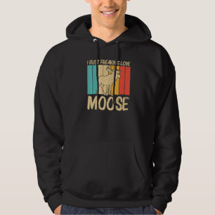 Cool Moose For Men Women Moose Deer Bull Elk 2 Hoodie