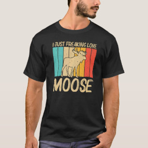 Cool Moose For Men Women Moose Deer Bull Elk 2 T-Shirt