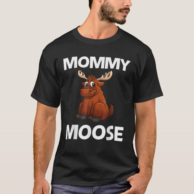Cool Moose For Women Girls Deer Alaska Moose Lover T-Shirt (Front)