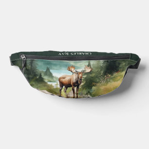 Cool moose lovers add name bum bags