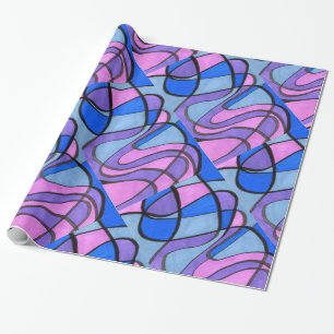 "Cool Morning" Abstract Design Wrapping Paper