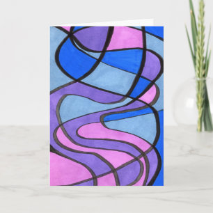 "Cool Morning" Abstract Greeting Card