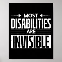 Cool Most Disabilities Are Invisible Awareness Car