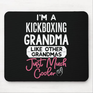 Cool Mothers Day Design Kickboxing Grandma Mouse Mat