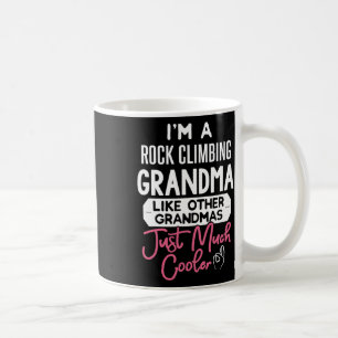 Cool Mothers Day Design Rock Climbing Grandma Coffee Mug