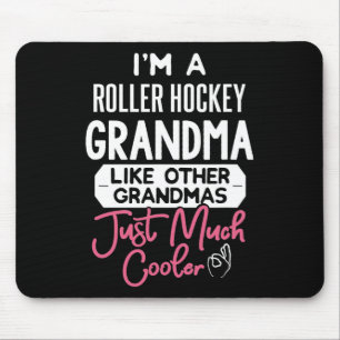 Cool Mothers Day Design Roller Hockey Grandma Mouse Mat