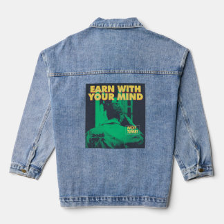 Cool Motivational Quote Denim Jacket