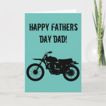 Cool Motorbike Fathers Day Card.