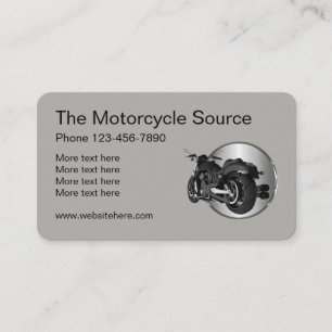 Cool Motorcycle Theme Business Card
