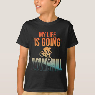Cool Mountain Bike Art For Men Boys Downhill Mount T-Shirt