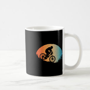 Cool Mountain Biking For Men Women Vintage Cycling Coffee Mug