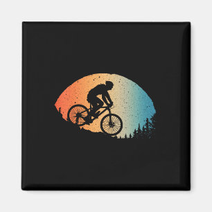 Cool Mountain Biking For Men Women Vintage Cycling Magnet