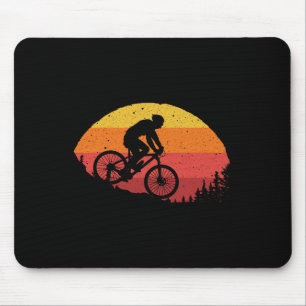 Cool Mountain Biking For Men Women Vintage Cycling Mouse Mat