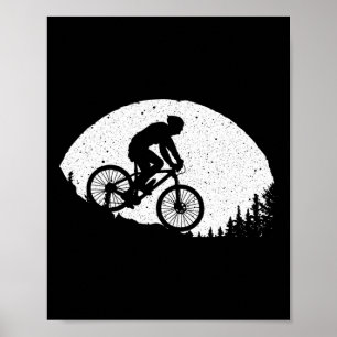 Cool Mountain Biking For Men Women Vintage Cycling Poster