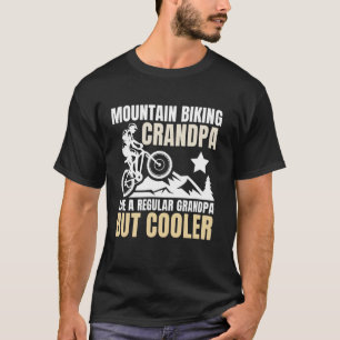 Cool Mountain Biking Grandpa for Men MTB Mountain  T-Shirt