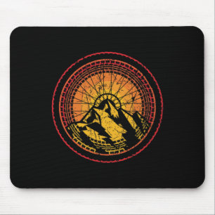 Cool Mountain Biking Tire Spokes Sunset Tread Bike Mouse Mat