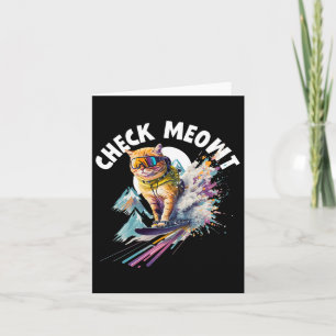Cool Mountain Skier Snowboard For Men Women Kids S Card