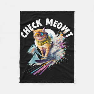 Cool Mountain Skier Snowboard For Men Women Kids S Fleece Blanket