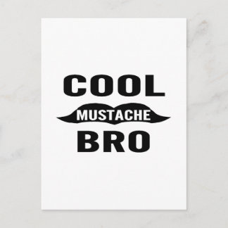 Cool Moustache Bro Postcard