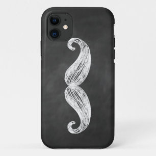 Cool Moustache on Chalkboard iPhone 5 Case-Mate ID 11 Case