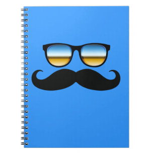 Cool Moustache under Shades Notebook