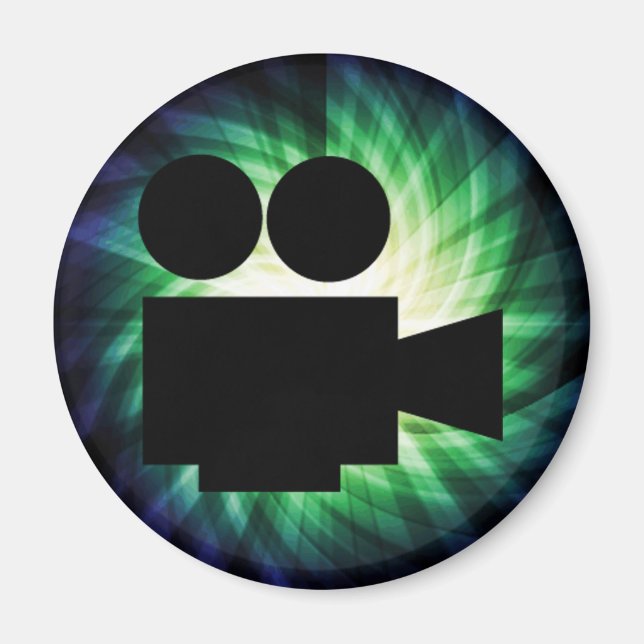 Cool Movie Camera; Video Film Magnet (Front)