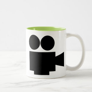 Cool Movie Camera; Video Film Two-Tone Coffee Mug