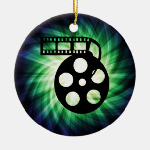 Cool Movie Film Reel Ceramic Tree Decoration