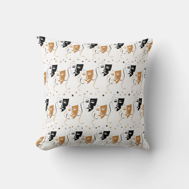 Cool Movie mask pattern home theatre pillow (Front)