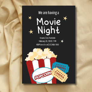 Cool Movie night invitation