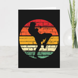 Cool Muay Thai Gift Martial Arts Instructor, Kickb Card