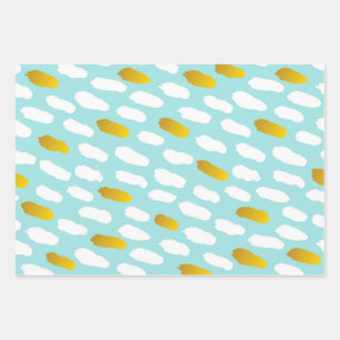 Cool Multi-Colour Modern Design Christmas Gift Wrapping Paper Sheet