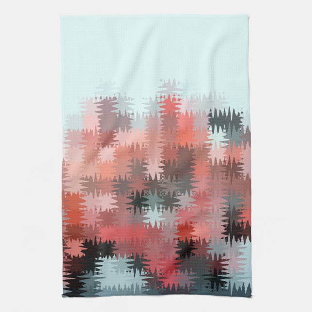 Cool Multi-Colour Pattern Tea Towel (Vertical)