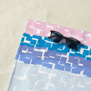 COOL Multicolor Green/Grey/Beige/Pink/Purple/Blue Beach Towel