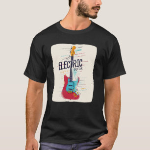 Cool multicolor Guitar for Guitarists Costume T-Shirt