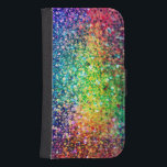 Cool Multicolor Retro Glitter & Sparkles Pattern 2 Samsung S4 Wallet Case<br><div class="desc">Coll multicolor retro glitter and sparkles pattern 2. If you need any help customising any of my designs,  contact ArtOnWear designer. Free text formatting with live help available by request.</div>