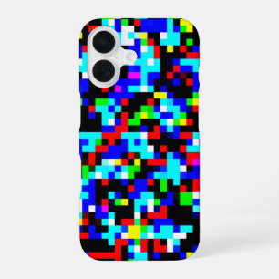 COOL Multicolor Square Lined Pattern iPhone 16 Case